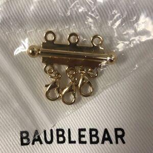 BaubleBar 18K Gold Build Your Own Necklace Clasp 2” & 4” Extender
